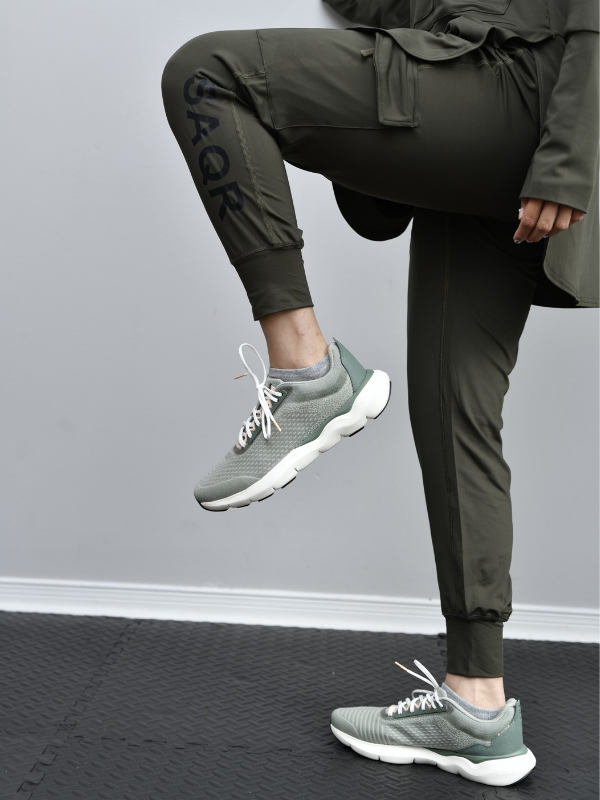 Noor Green Cargo Jogger Pants - Image 3