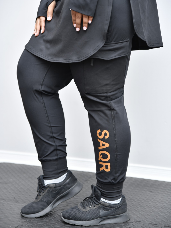 Noor Black Cargo Jogger Pants - Image 4
