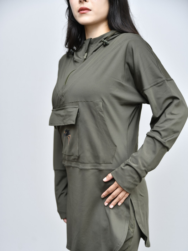 Noor Hoodie Green - Image 3