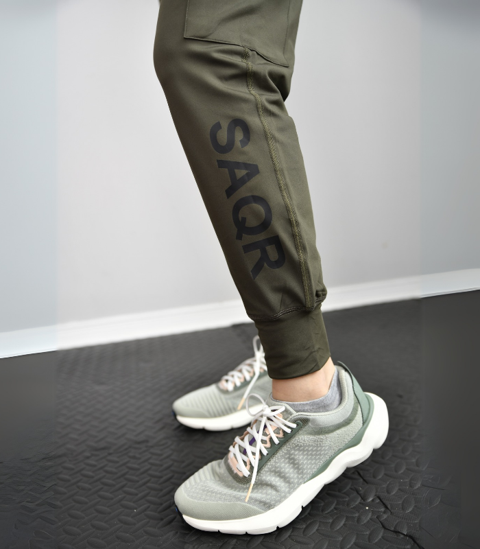 Noor Green Cargo Jogger Pants